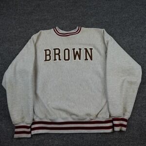 Vintage Brown Bears Sweatshirt Mens XL Gray NCAA Mt Spokane Knitting USA